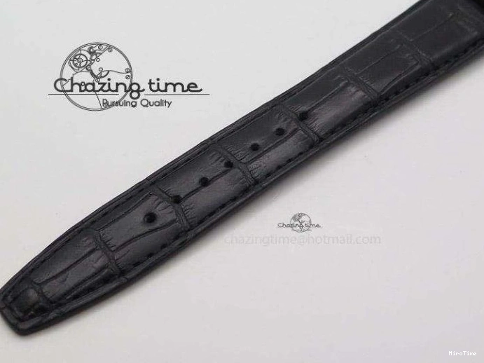 MIROTIME 0601 Breathable Portuguese Tourbillon Mystere SS TF Best Edition White Dial on Black Croc Leather Strap 7384